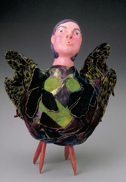 SONGBIRD   mixed media, 10 x 8 x 6&quot;  1996